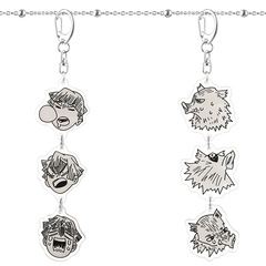 Mangonese Demon Slayer Keychain, my wife Zenitsu, Tanjiro, Izuminokami, Personalized Creative Expression String Pendant