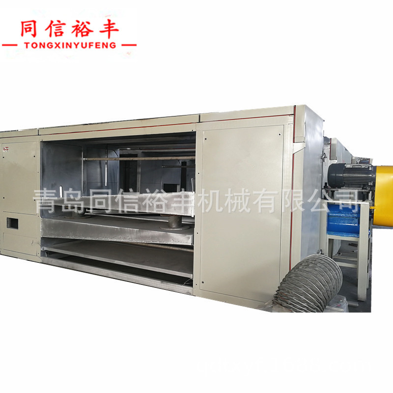 供应口罩热风棉生产线 无胶棉、硬质棉天然气烘房