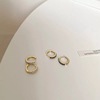 Silver needle, zirconium, universal earrings, silver 925 sample, simple and elegant design