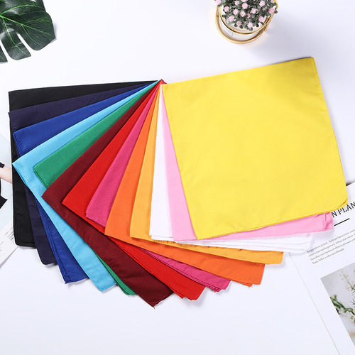 Factory direct supply new pure color sweat absorbent headscarf sports breathable outdoor cycling sweat towel for men and women fashionable square scarf