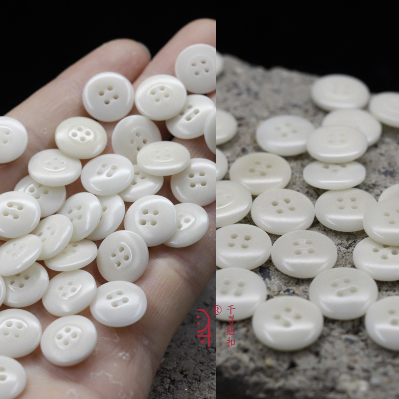 Natural Bread Type Four Eyes Fruit Button Japanese Vintage Men's Shirt Button Casual Women's Cardigan Fruit Button