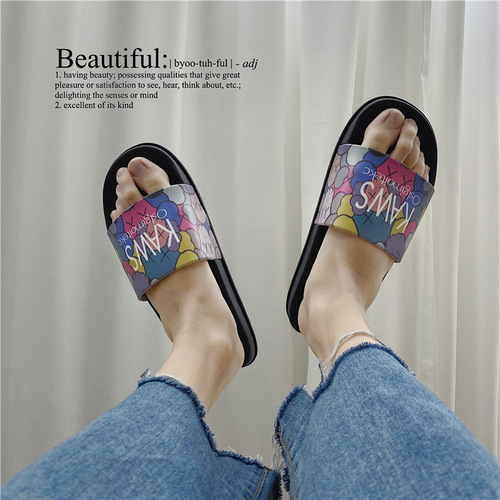 Sesame Summer Slippers Men's Trendy Outdoor Beach Flip Flop Fashion Personalized Sandals Korean Style Casual Outer Sandals