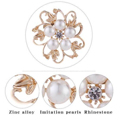 Korean fashion jewelry wholesale, creative mini pearl pins, brooches, versatile clothing collar pins, clothing cufflinks