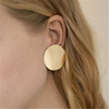 Fashionable glossy earrings, European style, simple and elegant design