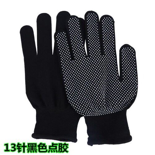 Gloves, embossed, adhesive anti-slip gloves, cotton gloves, printed dragon gloves, work gloves, labor protection gloves