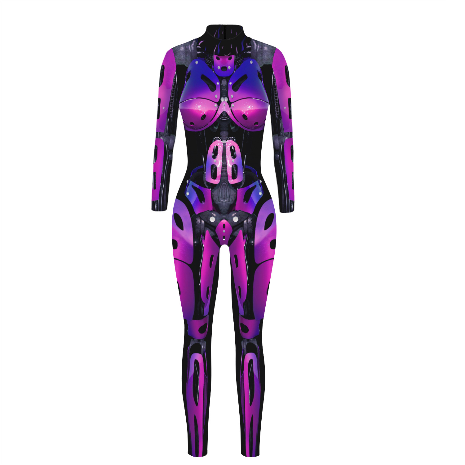 Women Digital Women Printed Wear Character Cosplay Clothes Long Sleeve Cosplay Halloween Jumpsuit