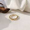 Cute small design ring heart shaped, trend of season, simple and elegant design, on index finger