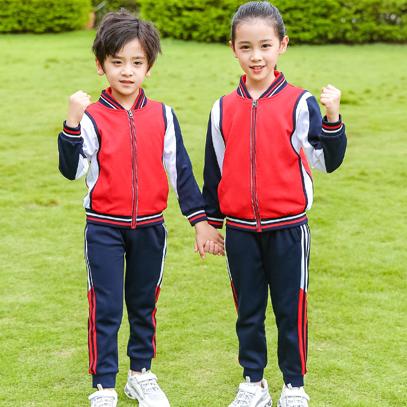 Kindergarten ropa de jardín ropa de clase ropa de primavera y otoño 2024 nuevo estudiante de secundaria traje de uniforme escolar ropa de rendimiento traje de dos piezas