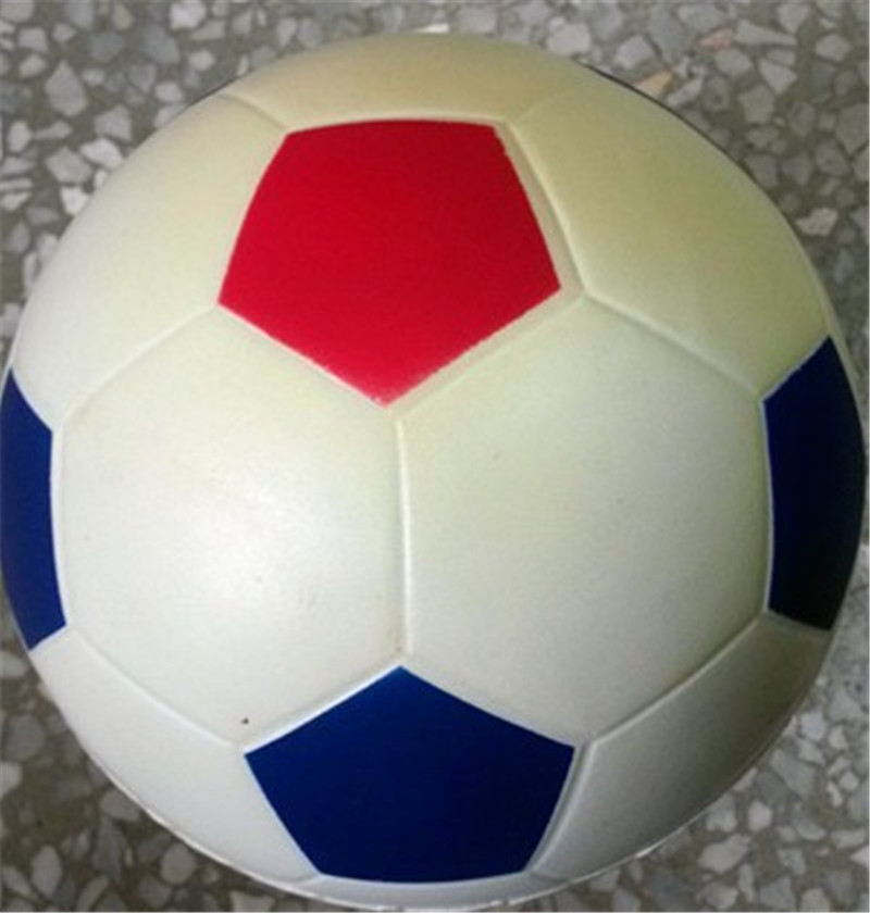 pu球发泡海绵实心球彩色足球减压儿童玩具球解压发泄球握力