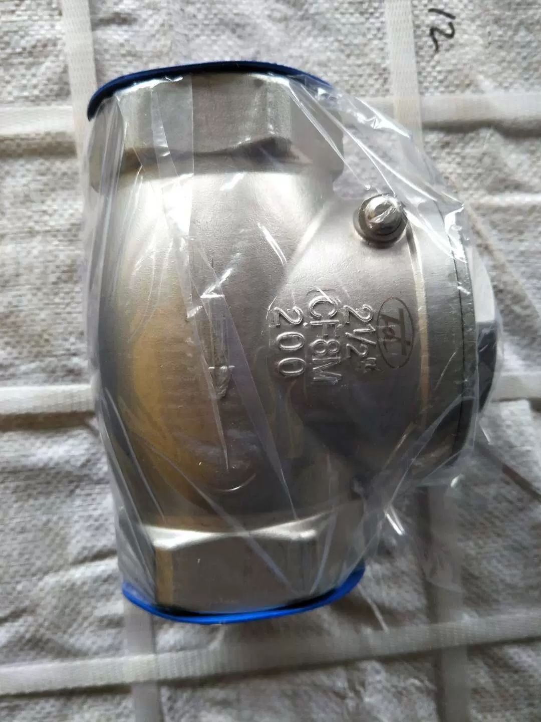 DN65不锈钢止回阀内螺纹通经式密封阀门散装水泥罐车配件