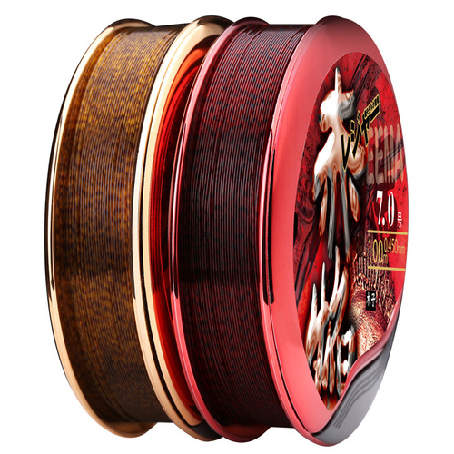 Muzi Chiyan fishing line 100 meters spotted invisible nylon fishing line soft super strong tension main line sub-line fishing gear