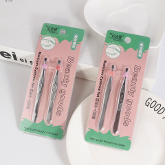 創意新款不鏽鋼化妝工具眉夾 雙支裝修眉眉鉗眉毛夾睫毛夾