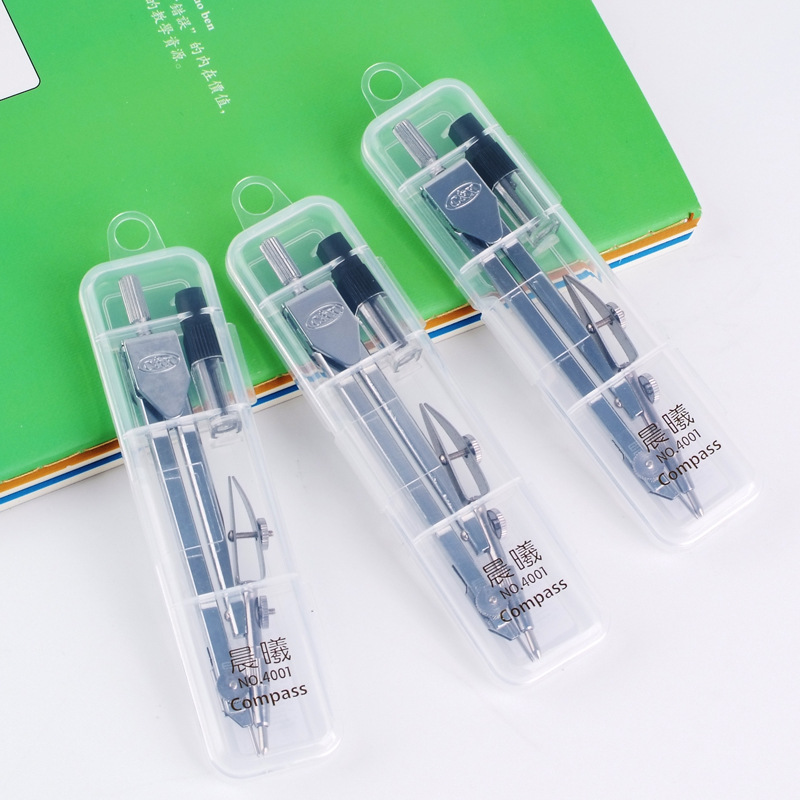 Morning Dawn 4001 Metal Stainless Steel Compass Student Drawing Exam Use Lead Core Drawing Learning Stationery Supplies