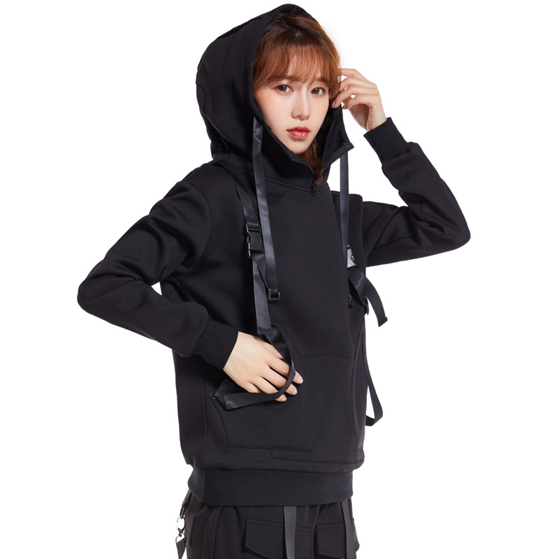 Explosive money 2020 Autumn Cross border Source of goods leisure time Korean Edition Fleece Women's wear Socket Hooded Loose type Ladies Sweater