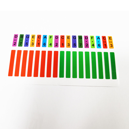 Thumb piano Kalimba scale stickers 17-tone note stickers finger piano color sound stickers beginner Kalimba sound stickers