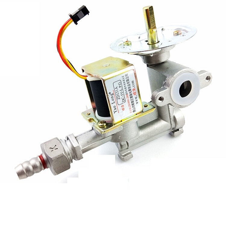 Yaolong Steamer Noodle Bucket Steamer 3V Solenoid Valve Assembly Accessories Air Valve Firepower Size Adjustment Knob Switch