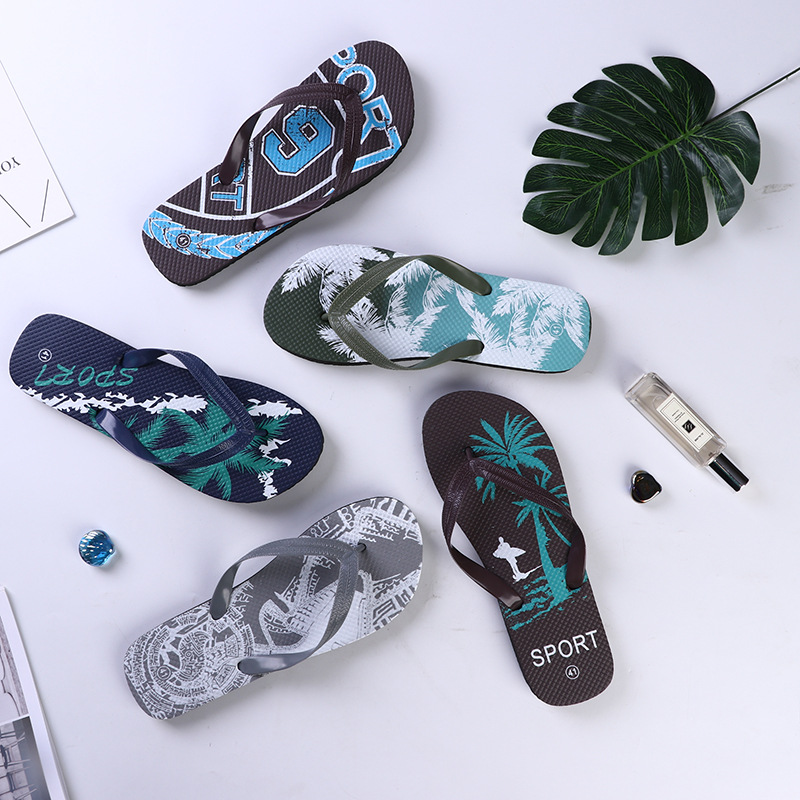 2021 summer new slippers beach shoes for...