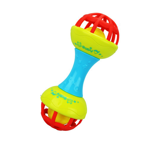 0-3 years old infants and young children rattle soft rubber ball dumbbell baby rattle hand grasping ball