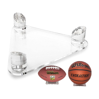 球馆卧室客厅橄榄球支架 亚克力篮球足球托架 球星签名球支架