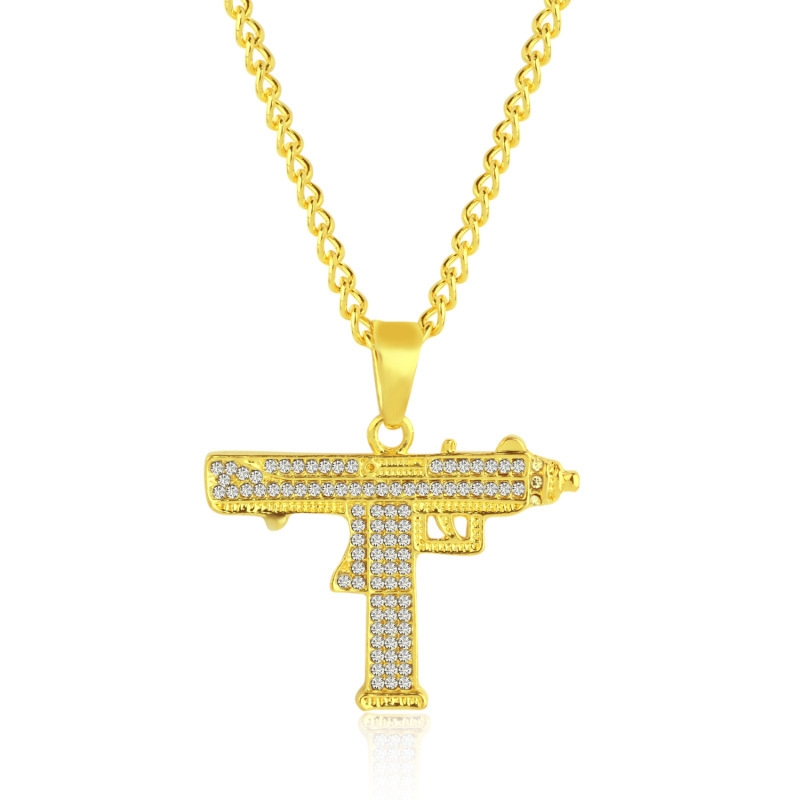 New Necklace Wholesale Fashion Hiphop Big Gold Full Diamond Necklace display picture 45