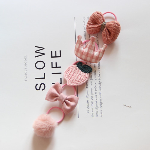 Children's Hair Tie Thumb Rubber Band Set Cute Small Hair Tie Tendon Head Rope Hair Ball Hair Tie New Toddler Hair Rope Rubber Band