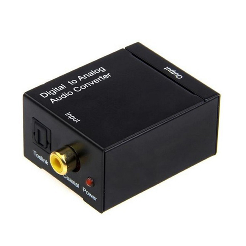 Wholesale digital to analog audio fiber optic coaxial AV TV audio converter