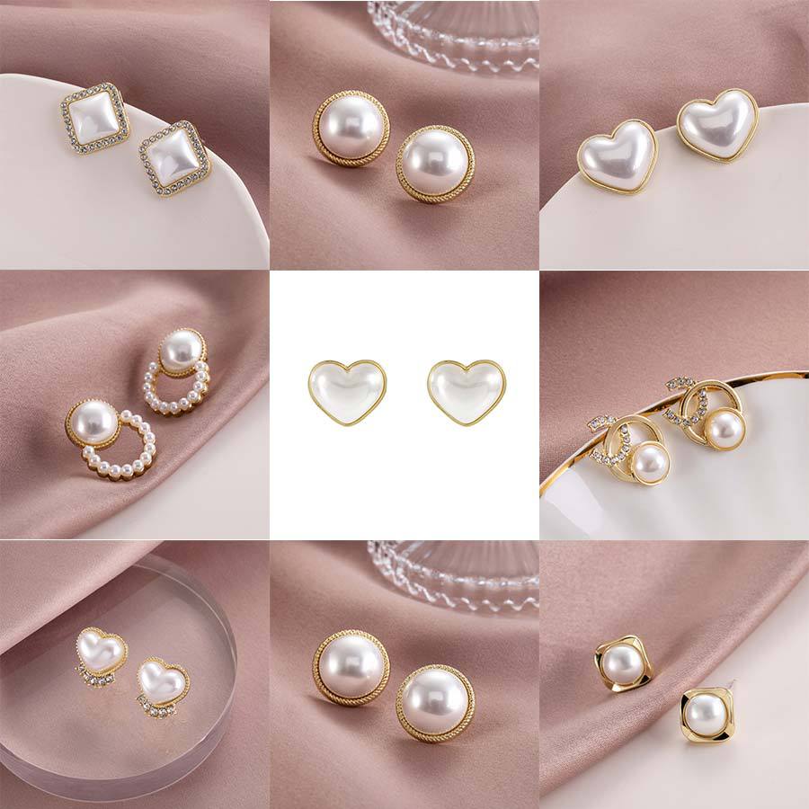 Fashionable universal brand earrings from pearl