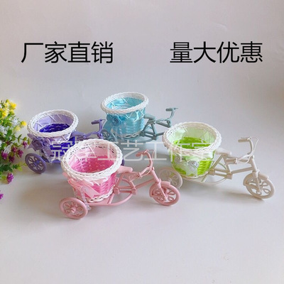 空心胶藤小三轮 娃娃配件 喜酒用品 餐饮摆设工艺品 插花拍摄摆件|ms
