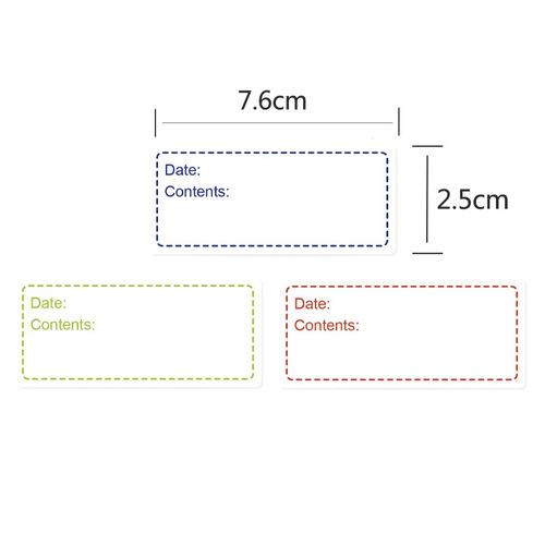 Wholesale 500 sheets/roll date stickers home storage marking labels waterproof and oil-proof storage content stickers