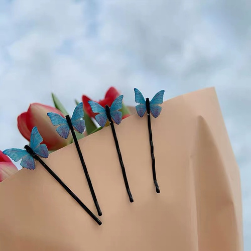 Selfie ins style butterfly filter hairpin back of head clip headband bangs internet celebrity hair accessory