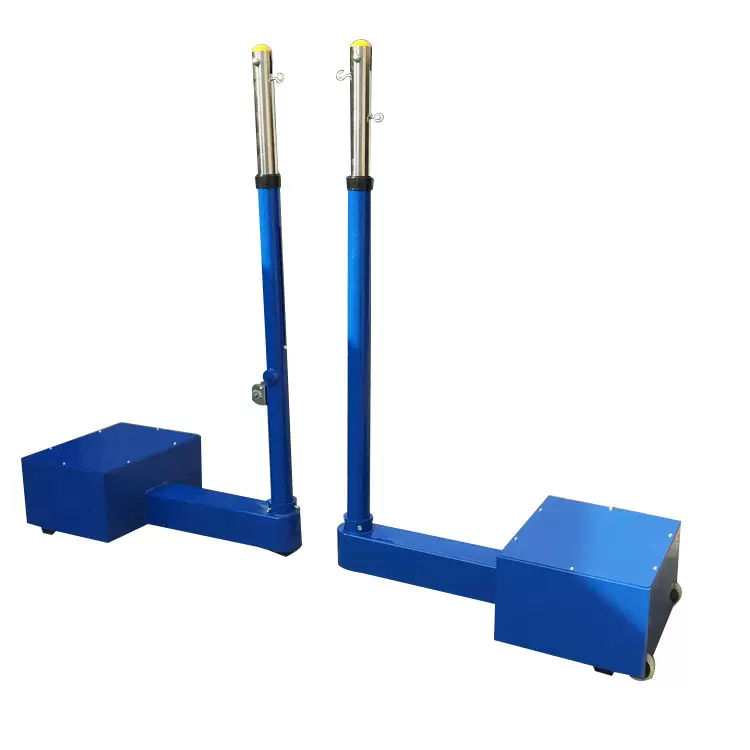 移动手拔式气排球架 配重型沙滩排球网架