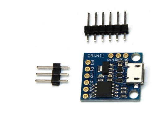 Синяя отладочная плата Micro USB на базе Attiny85