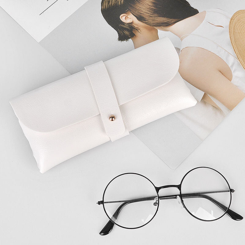 革の柔らかいメガネの箱のファッション的な携帯型サングラスの箱の包装のギフトボックスの白いサングラスの箱のバンドの箱