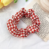 Korean version of the grid BM Pig Large -intestine Hair Night Market wholesale hair rope Simple back of the head jewelry