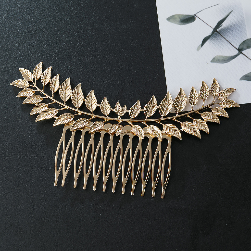 Fashion Leaf Alloy Hollow Out Hair Combs display picture 4