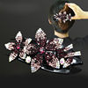 Big elegant crab pin for mother, sophisticated hairgrip, serum, hair accessory, South Korea, flowered, wholesale