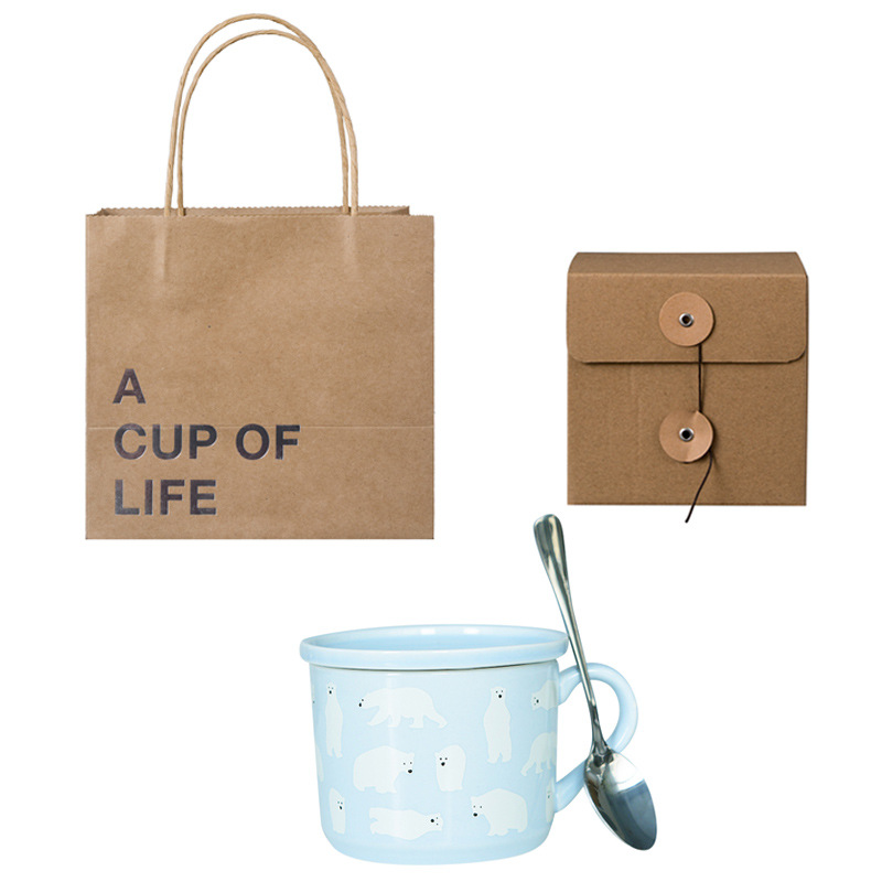 Taza de leche de dibujos animados para niños taza de cerámica creativa taza de café taza de animales taza de desayuno impresa logotipo