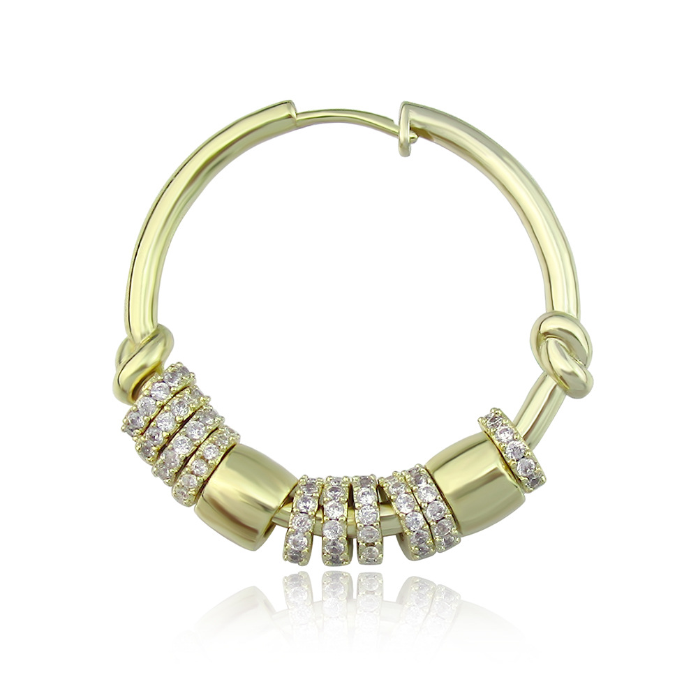 New Romantic Colorful Golden Geometric Multi-circle Rainbow Earrings  Fashion Earrings Nihaojewelry Wholesale Single display picture 3