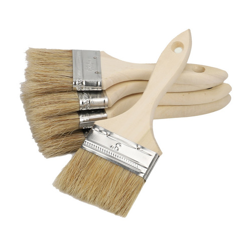 Manufacturer wholesale boiled pig bristle brush, paint brush, barbecue brush, wooden handle paint brush, pig bristle brush