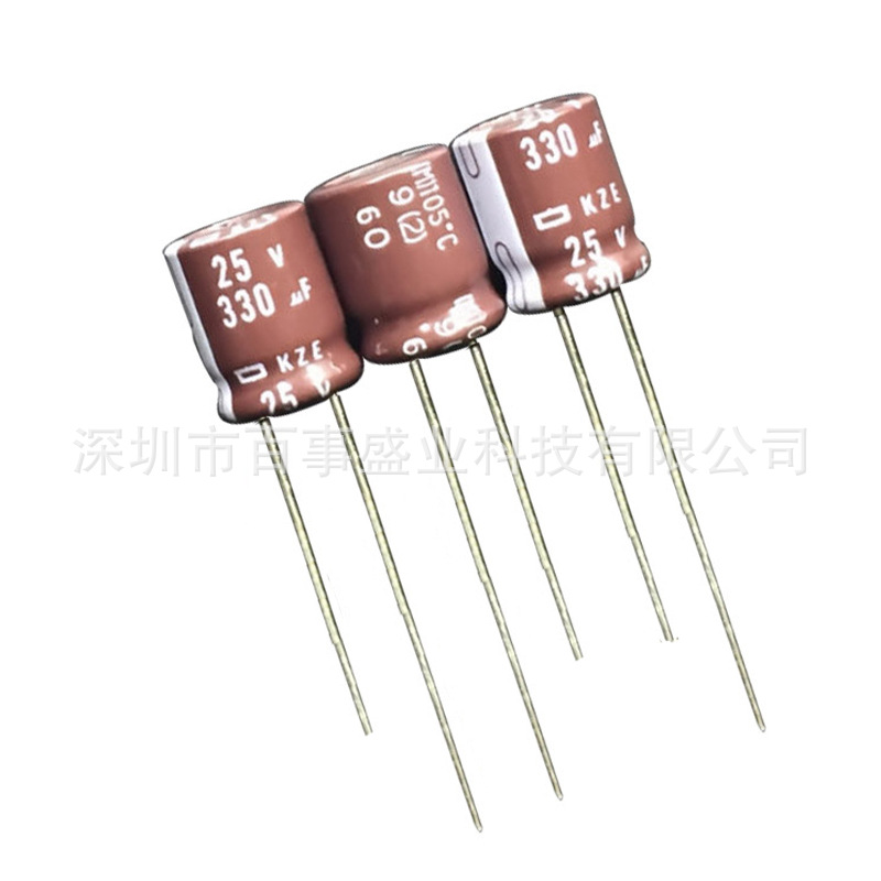 原装NCC黑金刚  电解电容25V 330UF 10X13 105度 KZE系列