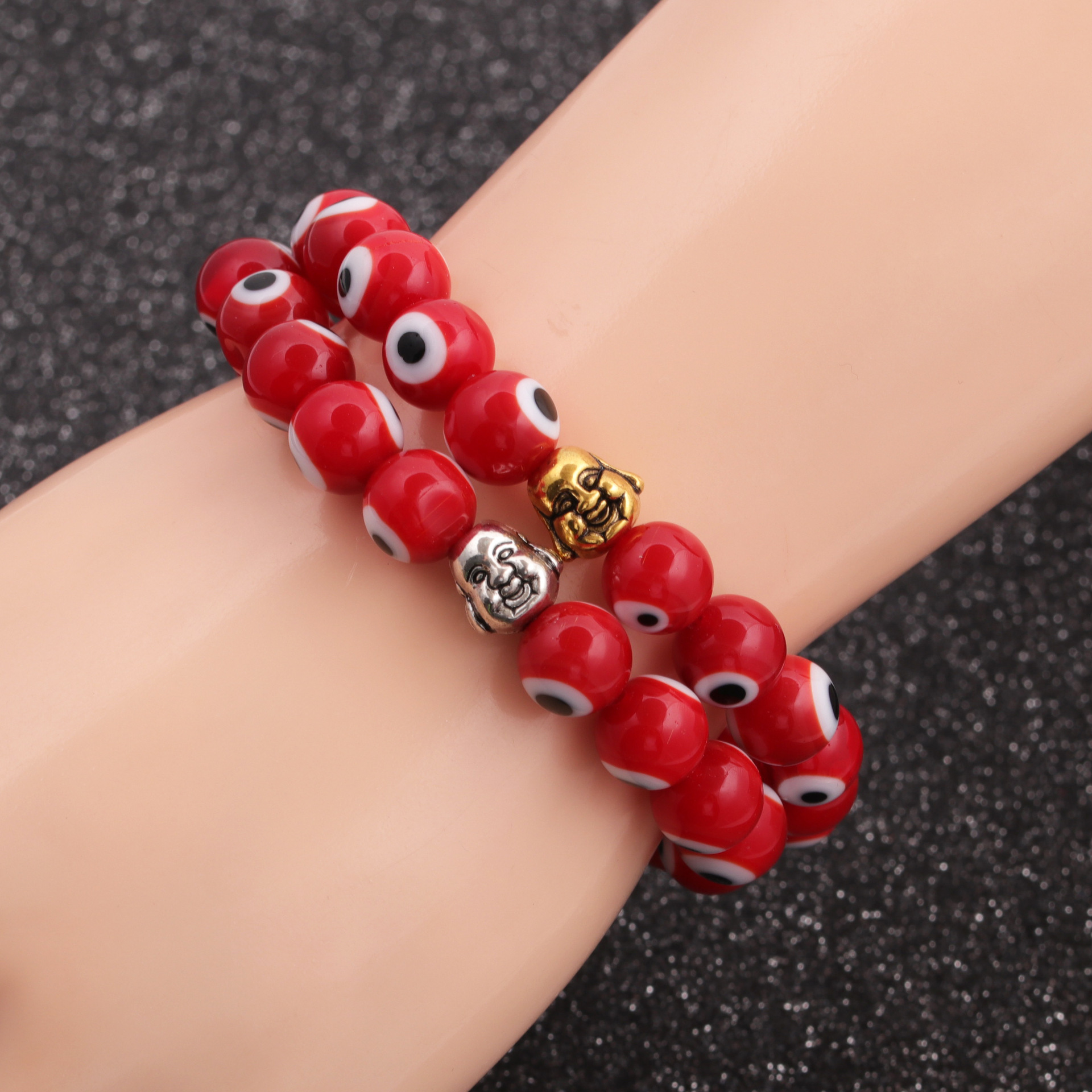 hot sale new Devilu0027s eye beaded Buddha head bracelet wholesale