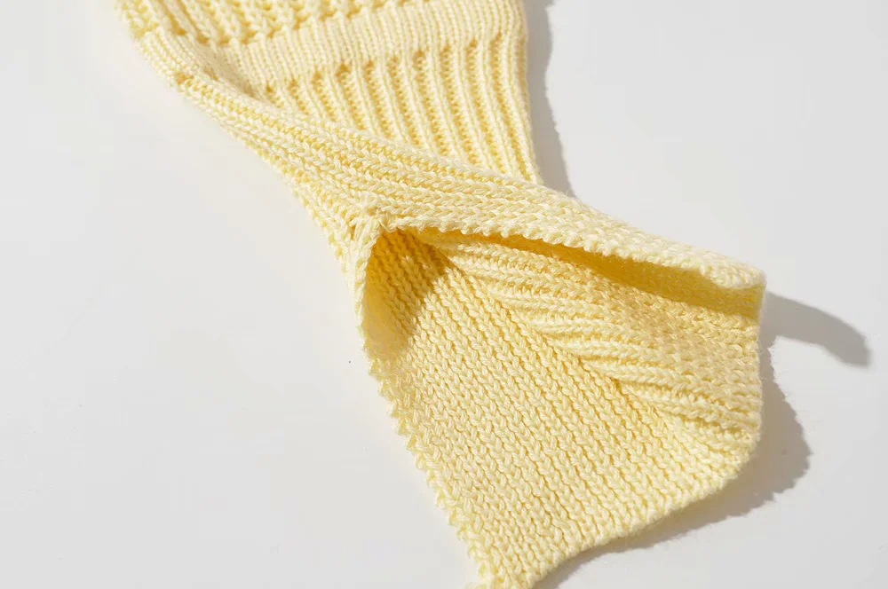 autumn and winter lapel solid color sweater NSAC15414
