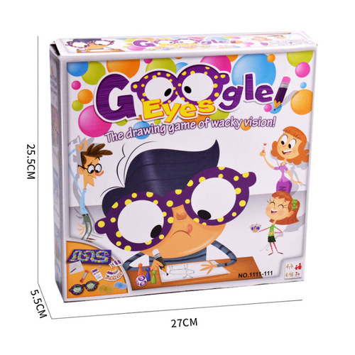 Google Eyes Game Drawing English Glasses DIY You Draw I Guess Children's Educational Desktop Funny Toy