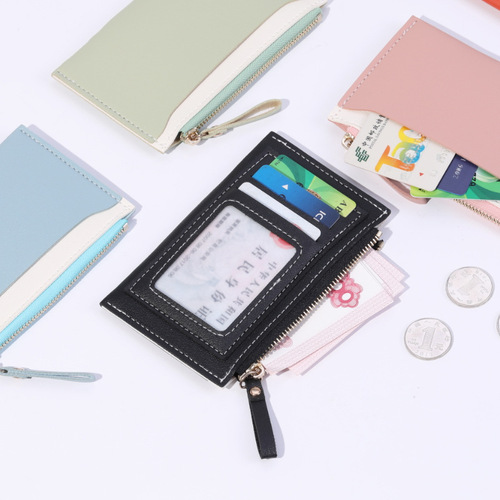 Korean card holder for women card holder card holder for women gift custom LOGO bus card PU ID cartoon