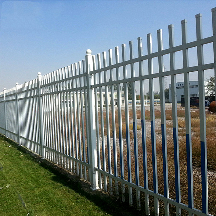 厂家现货锌钢护栏工厂别墅防护隔离围栏学校庭院铁艺围墙栅栏直供