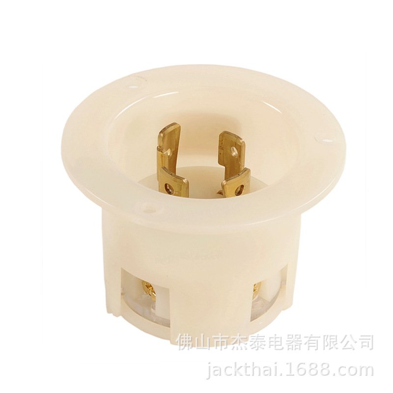 NEMA L16-30P 工程机箱法兰插头 工厂供电设备插头 30A480V 电机