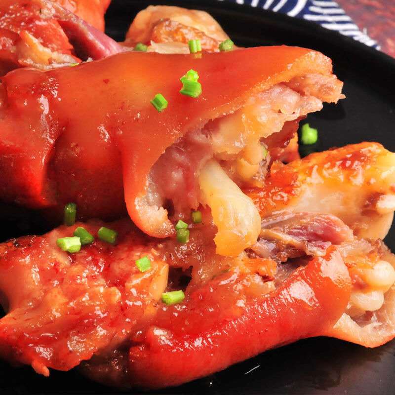 山東美食鹵味醬香豬蹄 400g真空包裝開袋即食 豬腳 豬爪 熟食零食