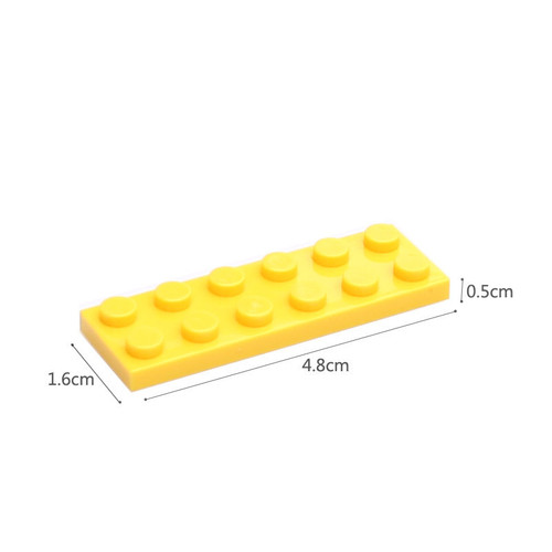 Compatible with LEGO 3795 small particle building blocks basic parts assembly accessories bulk parts weighing short bricks thin bricks 2*6