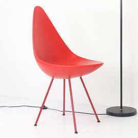 北欧轻奢塑料水滴椅设计师现代简约咖啡厅网红洽谈休闲凳餐厅椅子