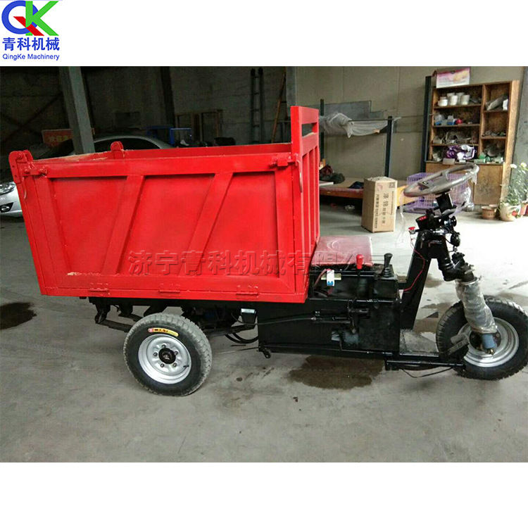 小型运输柴油三轮车 拉砖拉土柴油自卸运输车 家用货物运输装载车